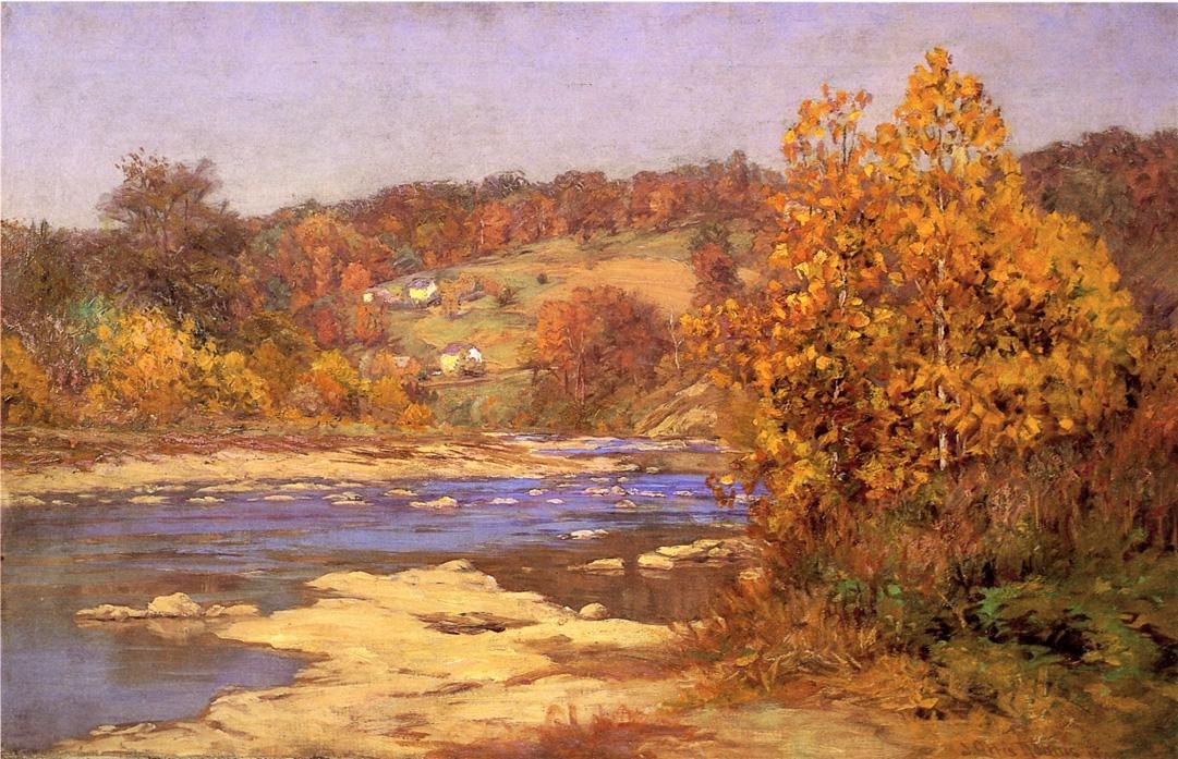 John Ottis Adams Blue and Gold